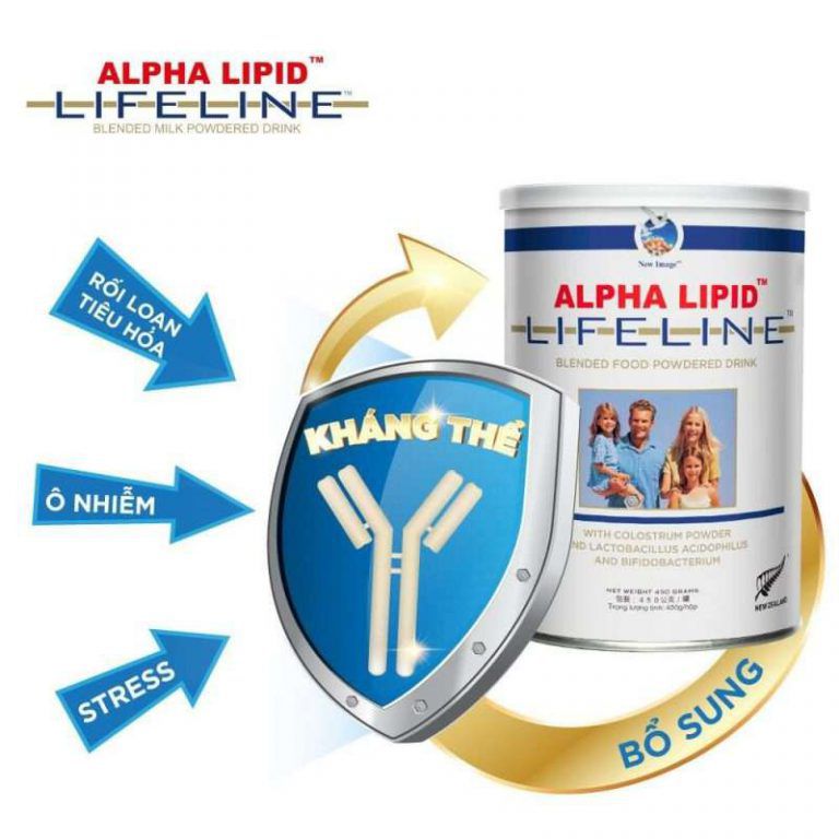 Sản phẩm sữa non kháng thể alpha lipid lifeline